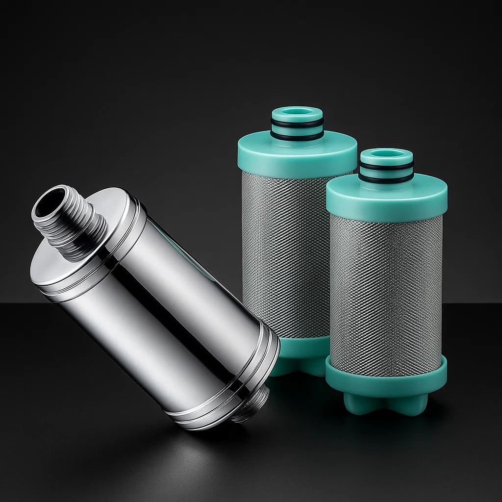 Duschfilter i 100 % rostfritt stål – Svenska vattenfilter